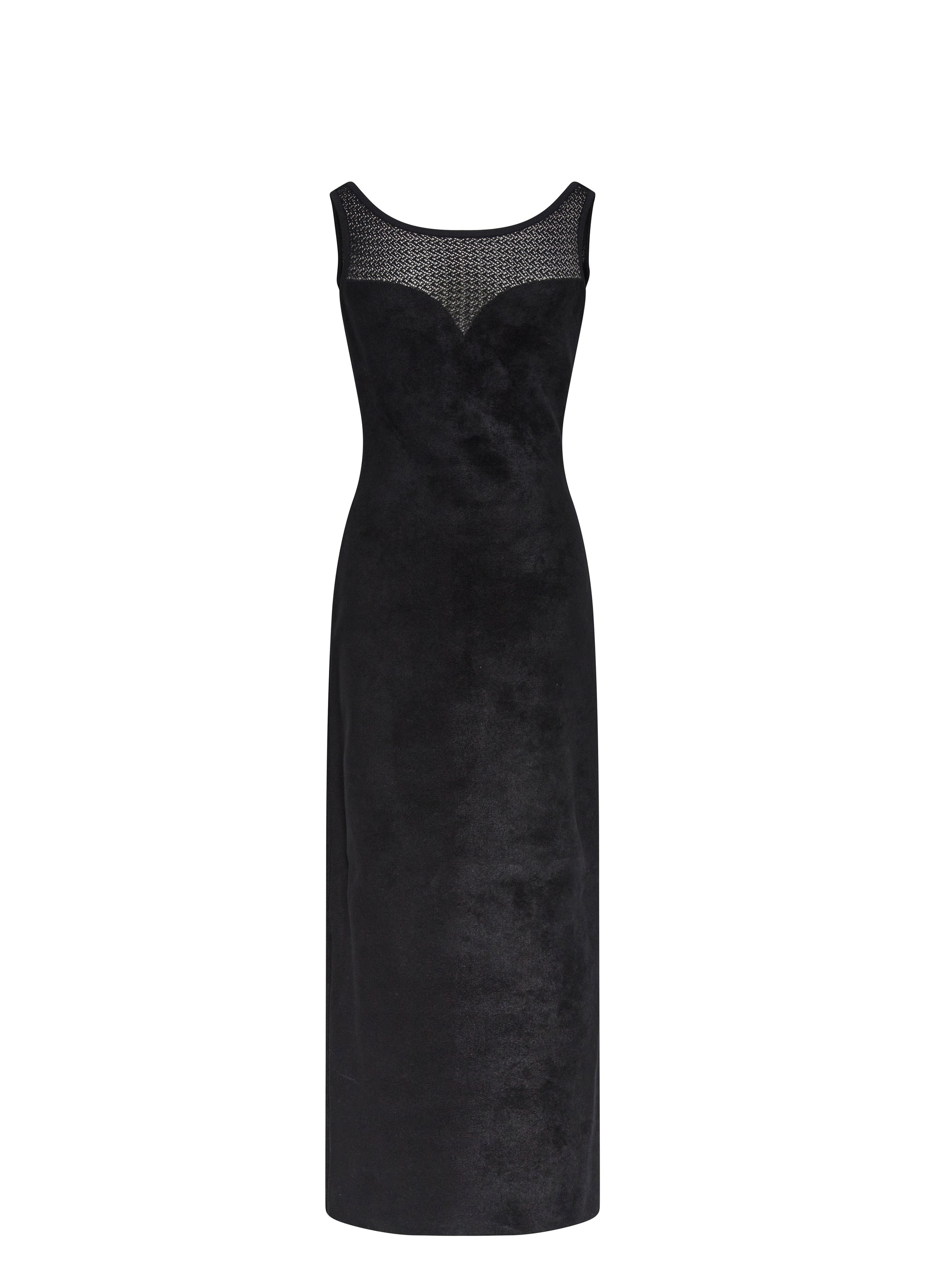 Robe sans manches droite - Noir