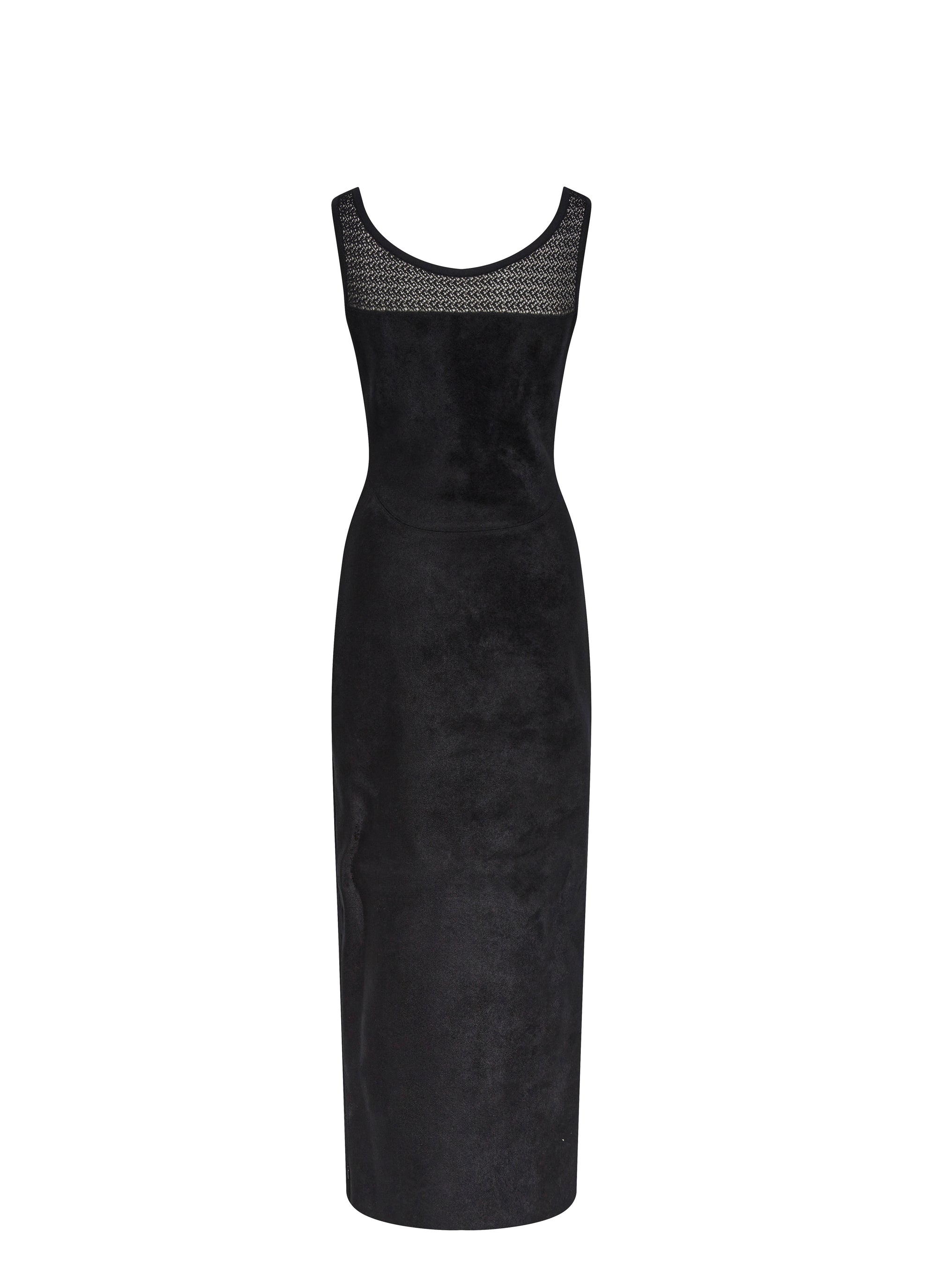 Robe sans manches droite - Noir