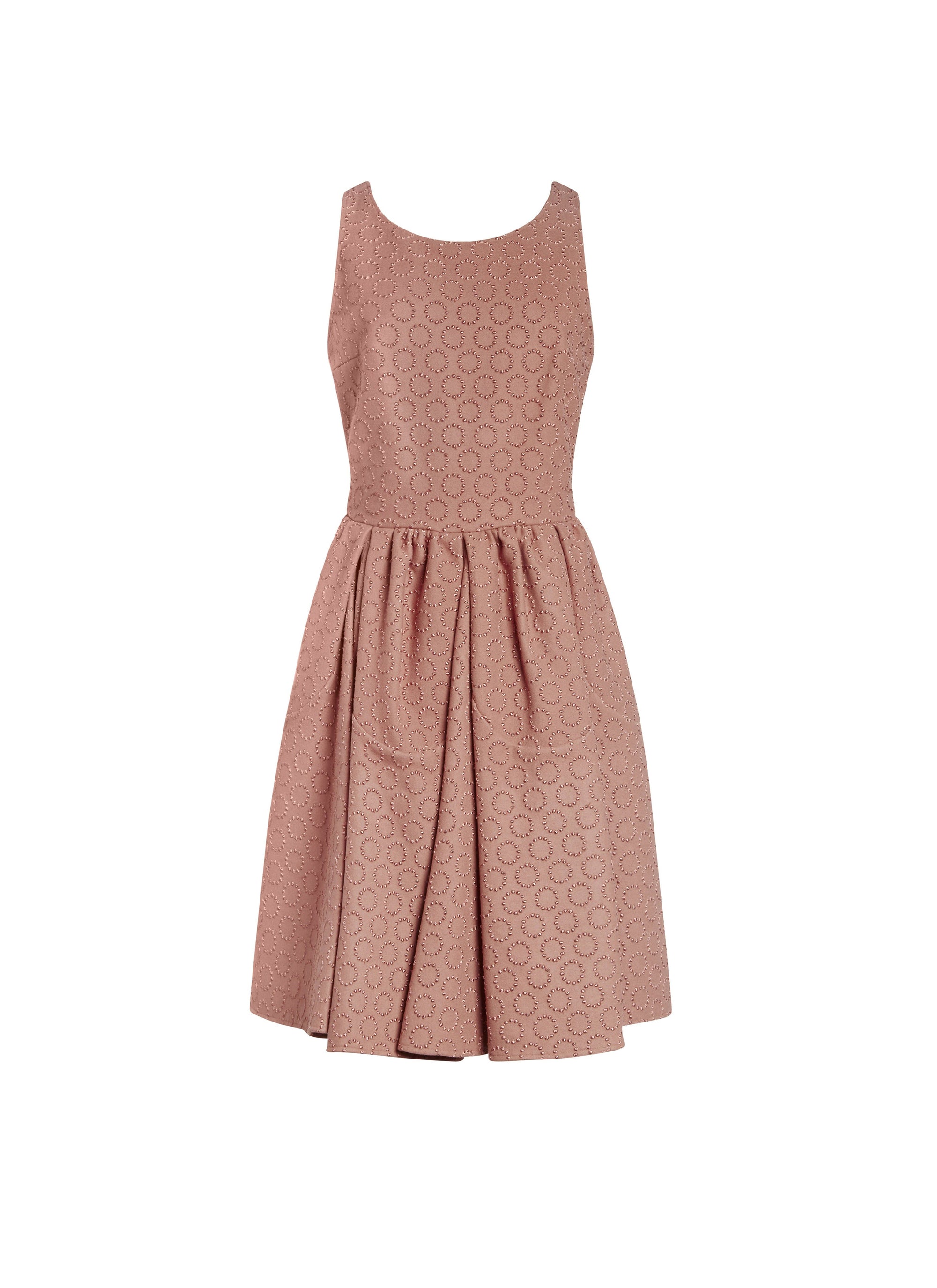 Robe pétale en laine et cachemire - Poudre