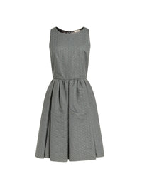 Petal dress in wool and cashmere - Iron