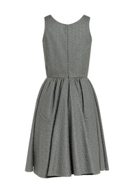 Petal dress in wool and cashmere - Iron