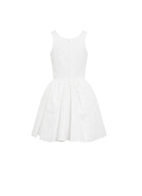 Sleeveless dress - White