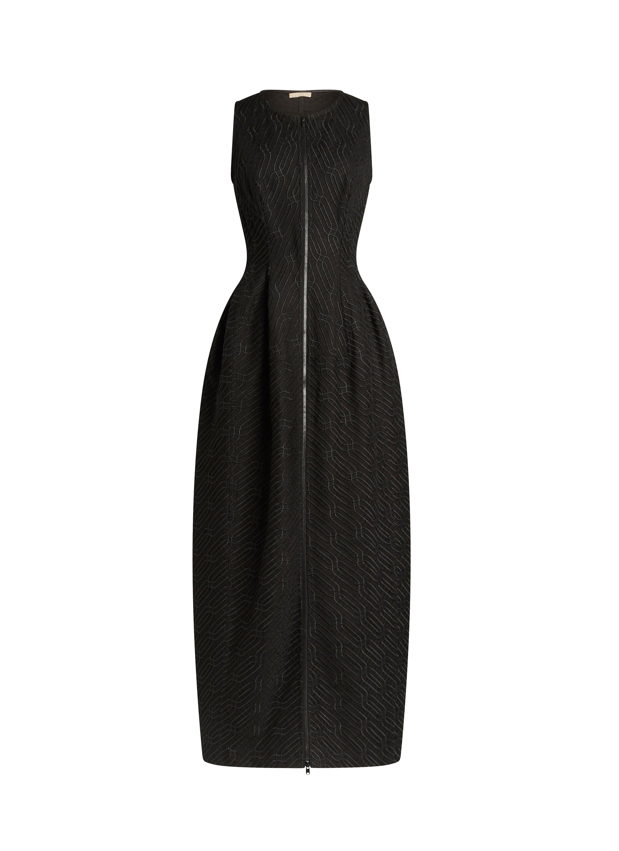 Robe longue brodée - Rouge & Blanc