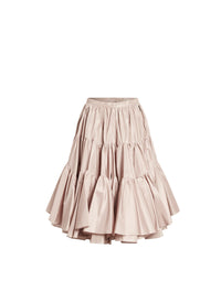 Feather silk flared skirt - Incarnate