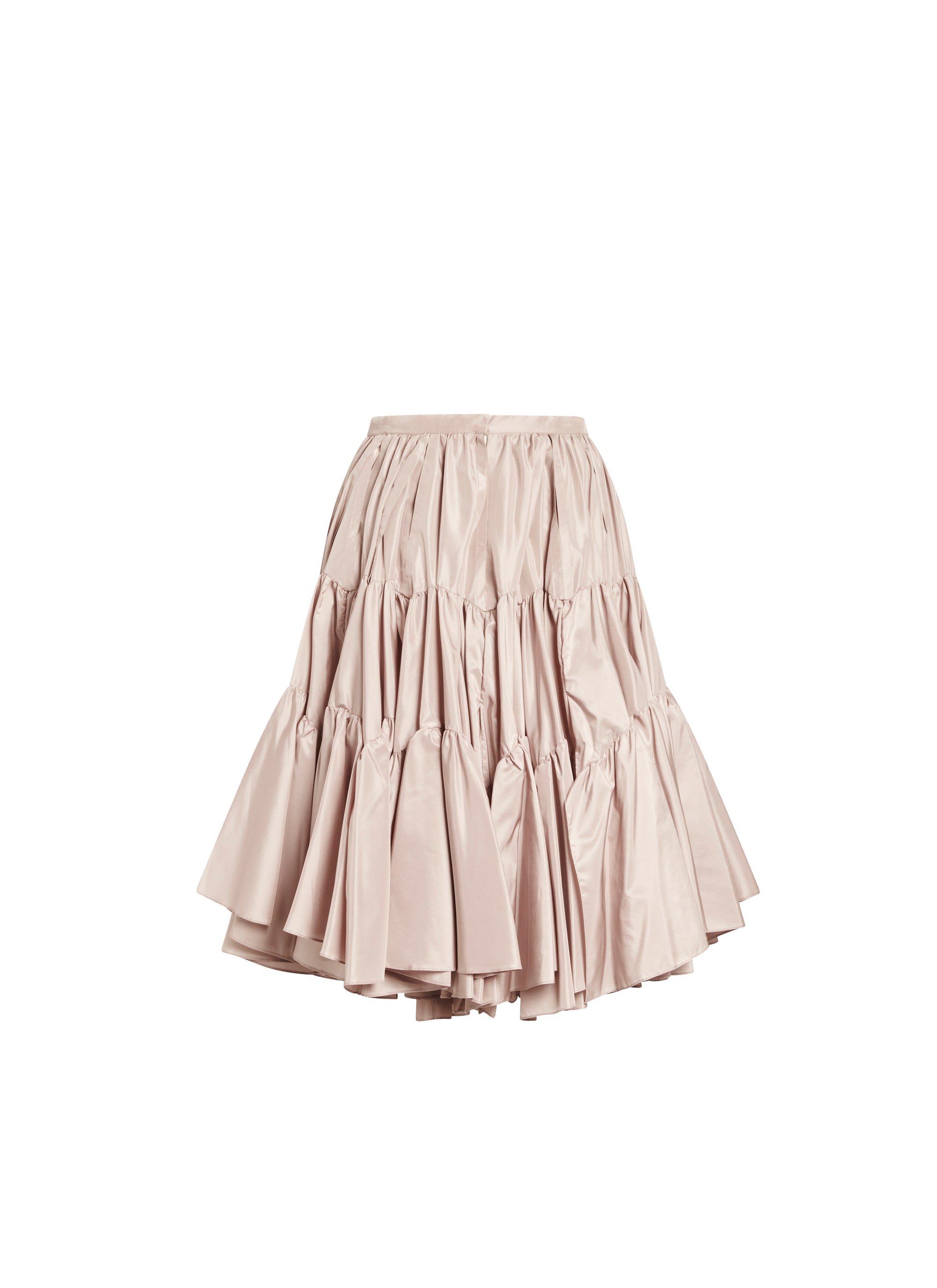 Feather silk flared skirt - Incarnate