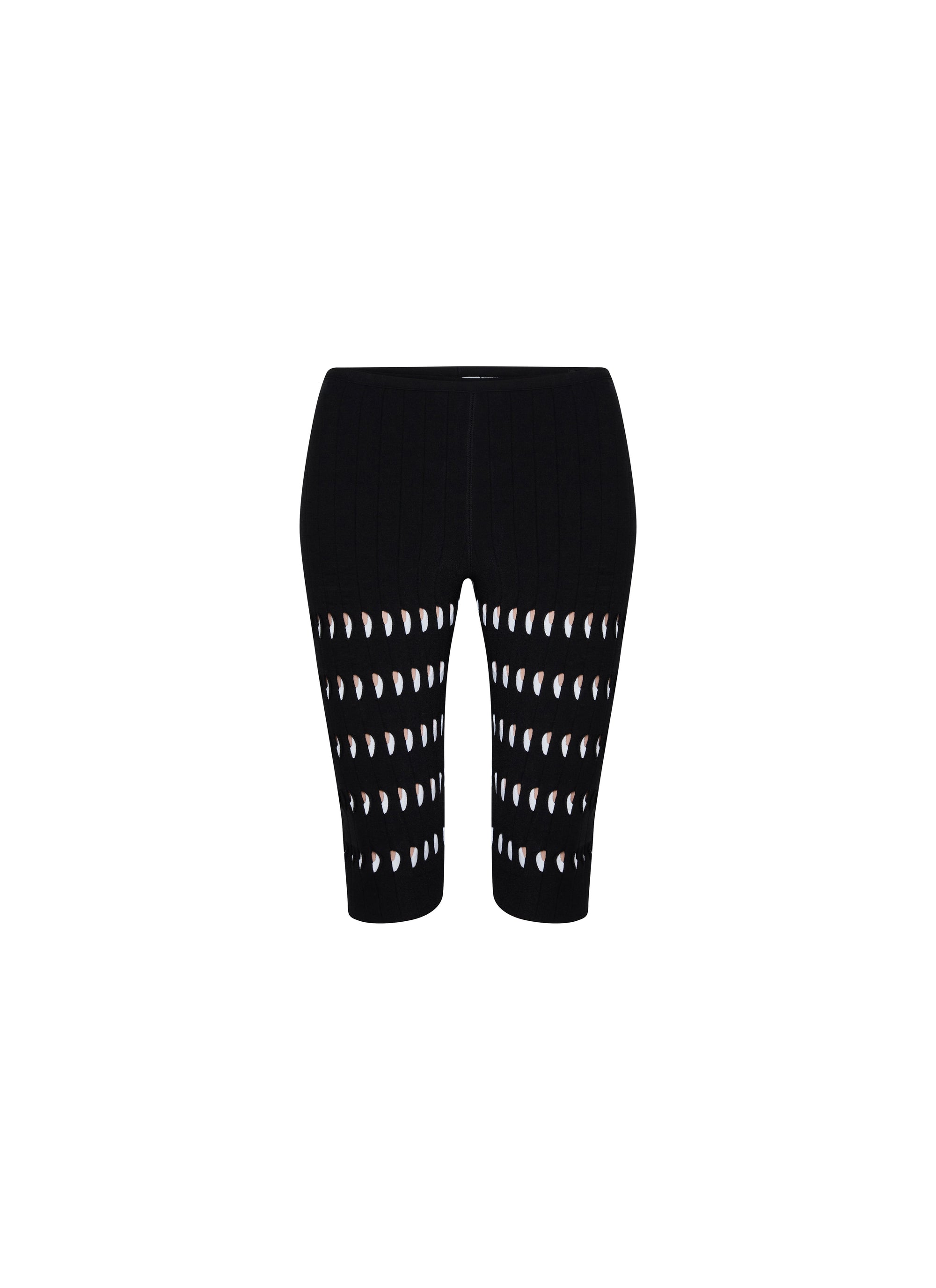 Mid-length openwork leggings - Vanilla