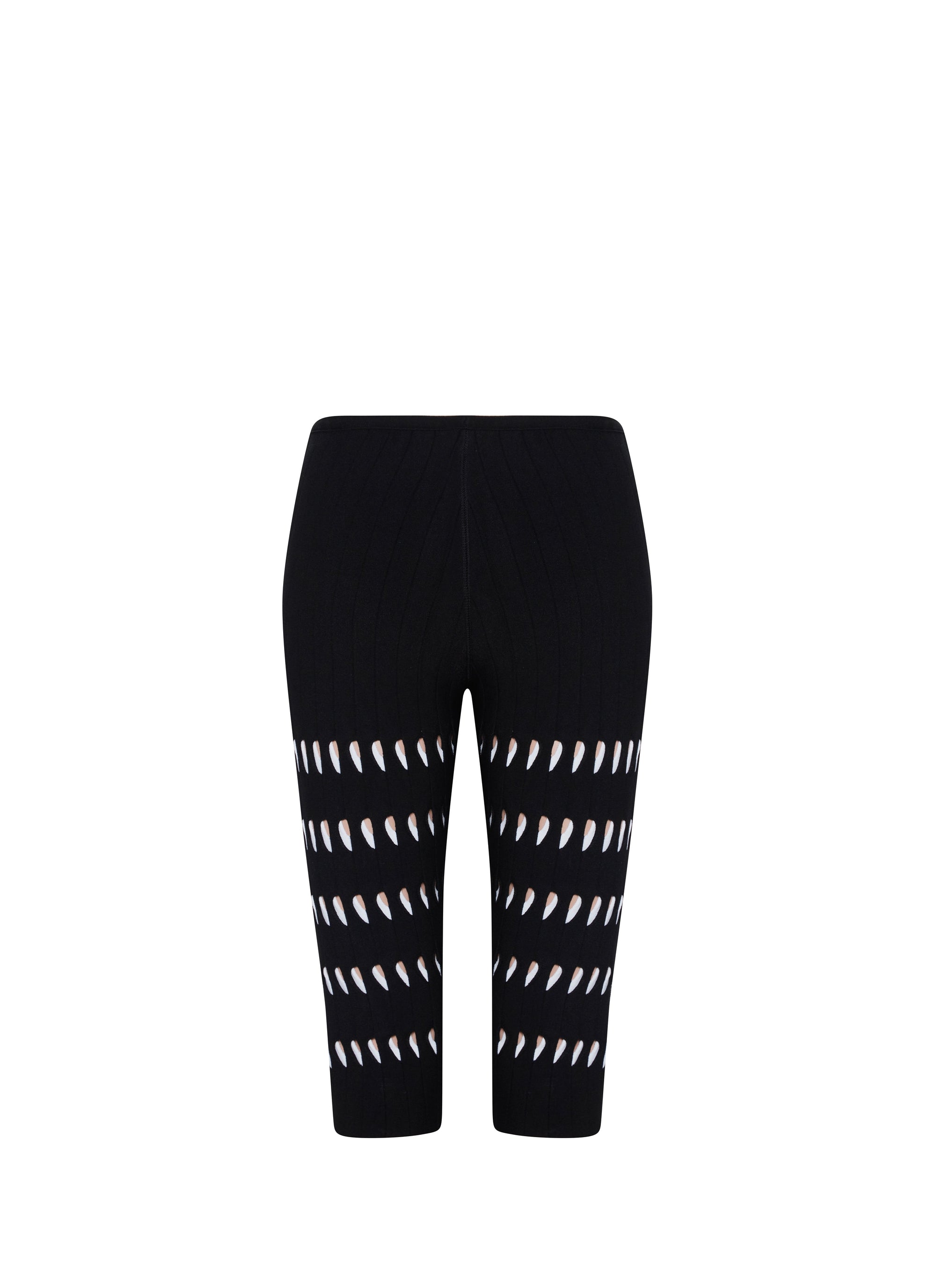 Mid-length openwork leggings - Vanilla