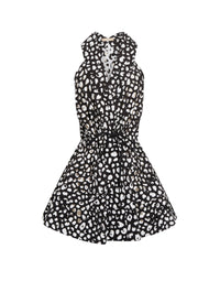 Robe sans manches ceinturée - Noir & Noir