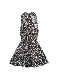 Robe sans manches ceinturée - Noir & Noir