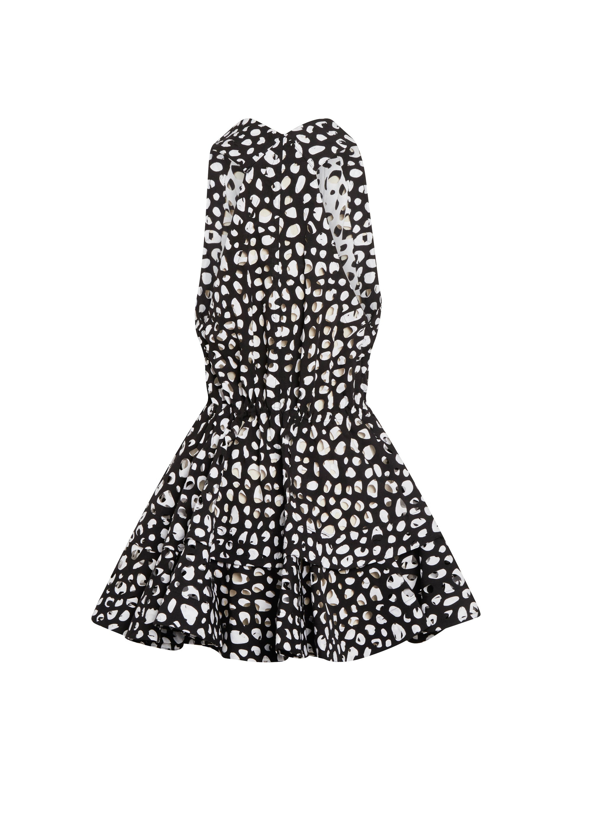 Robe sans manches ceinturée - Noir & Noir
