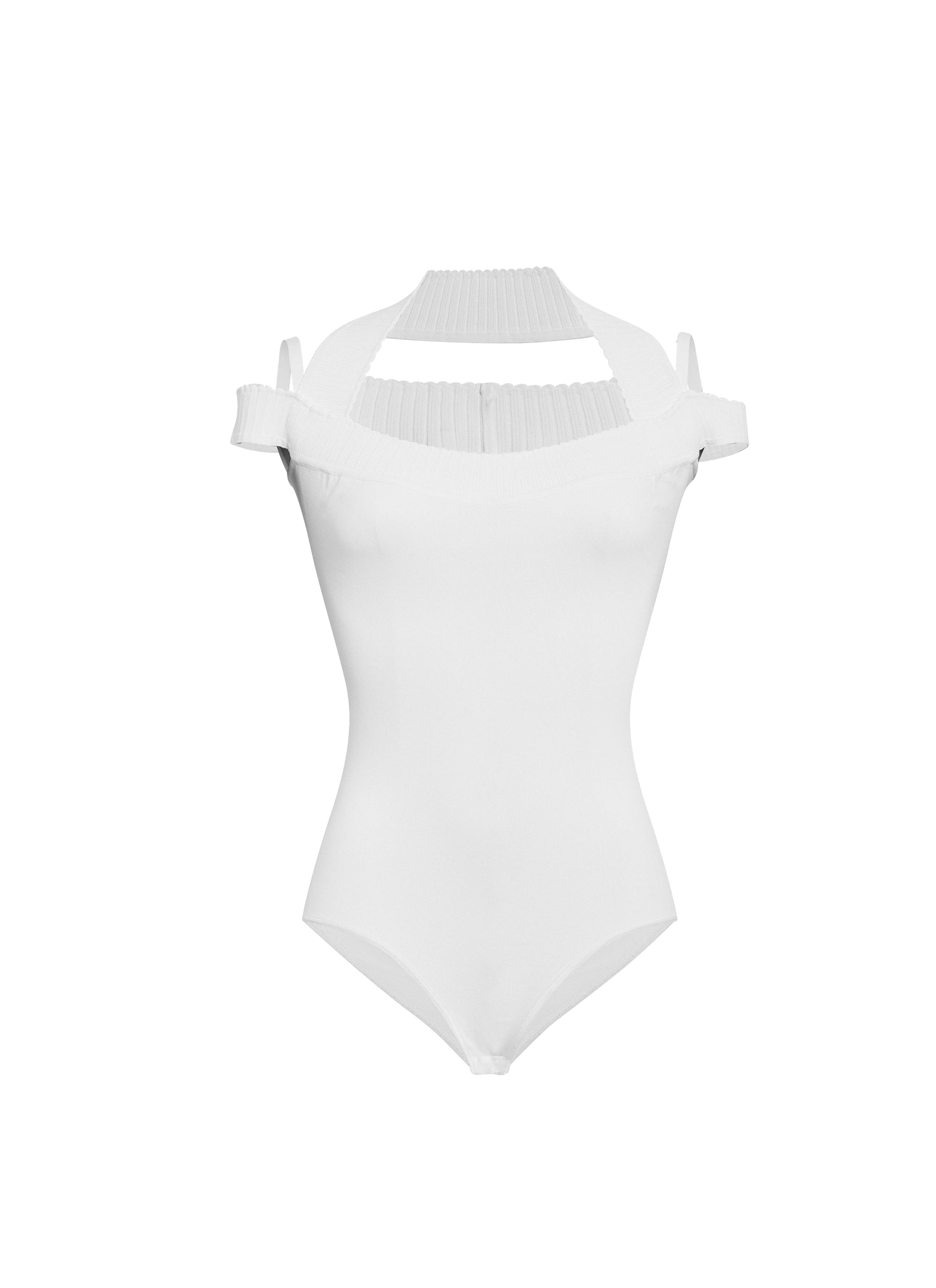 Short sleeve bodysuit - White