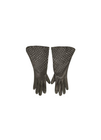 Iced leather glove - Red & White