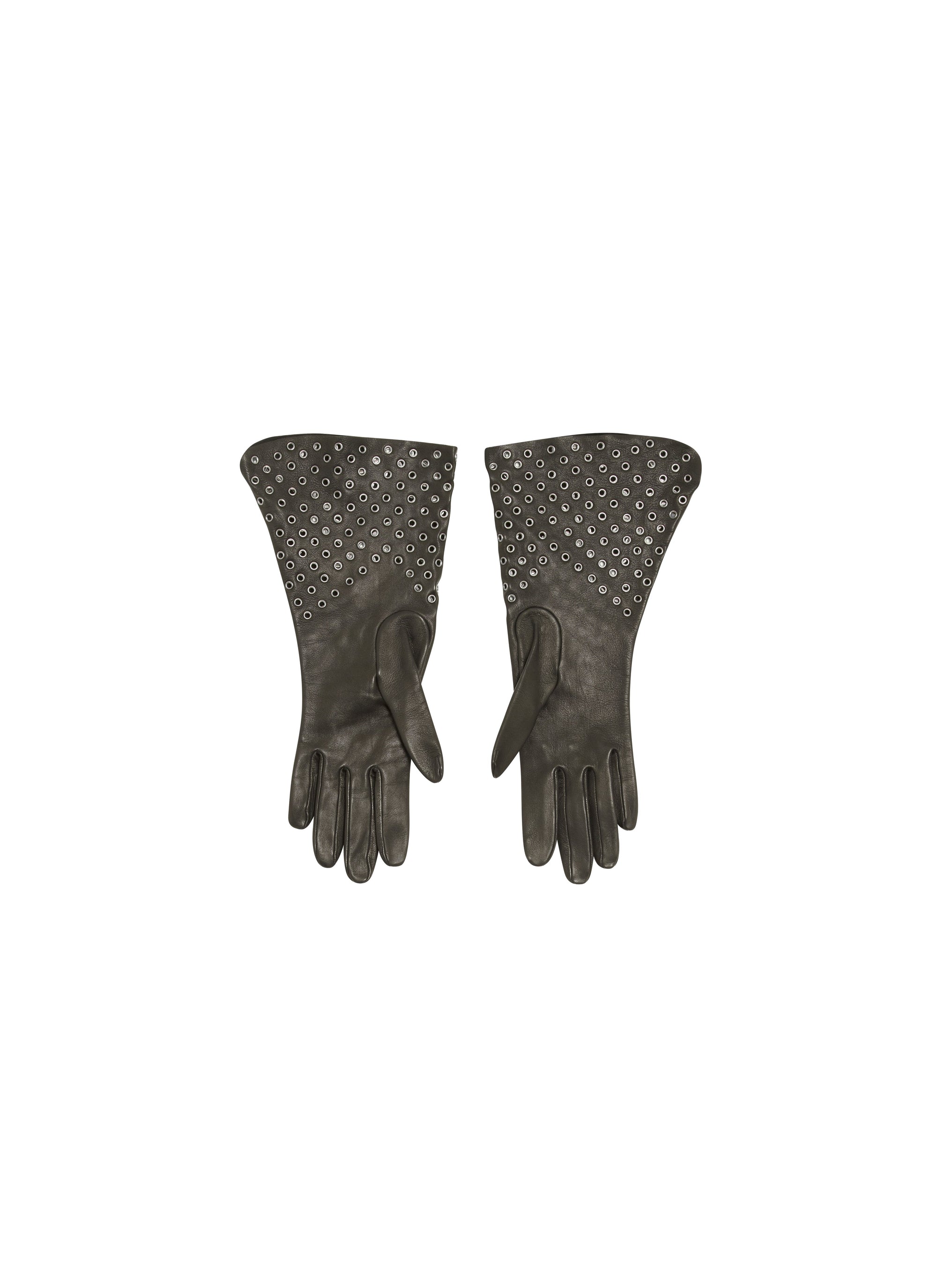 Iced leather glove - Red & White