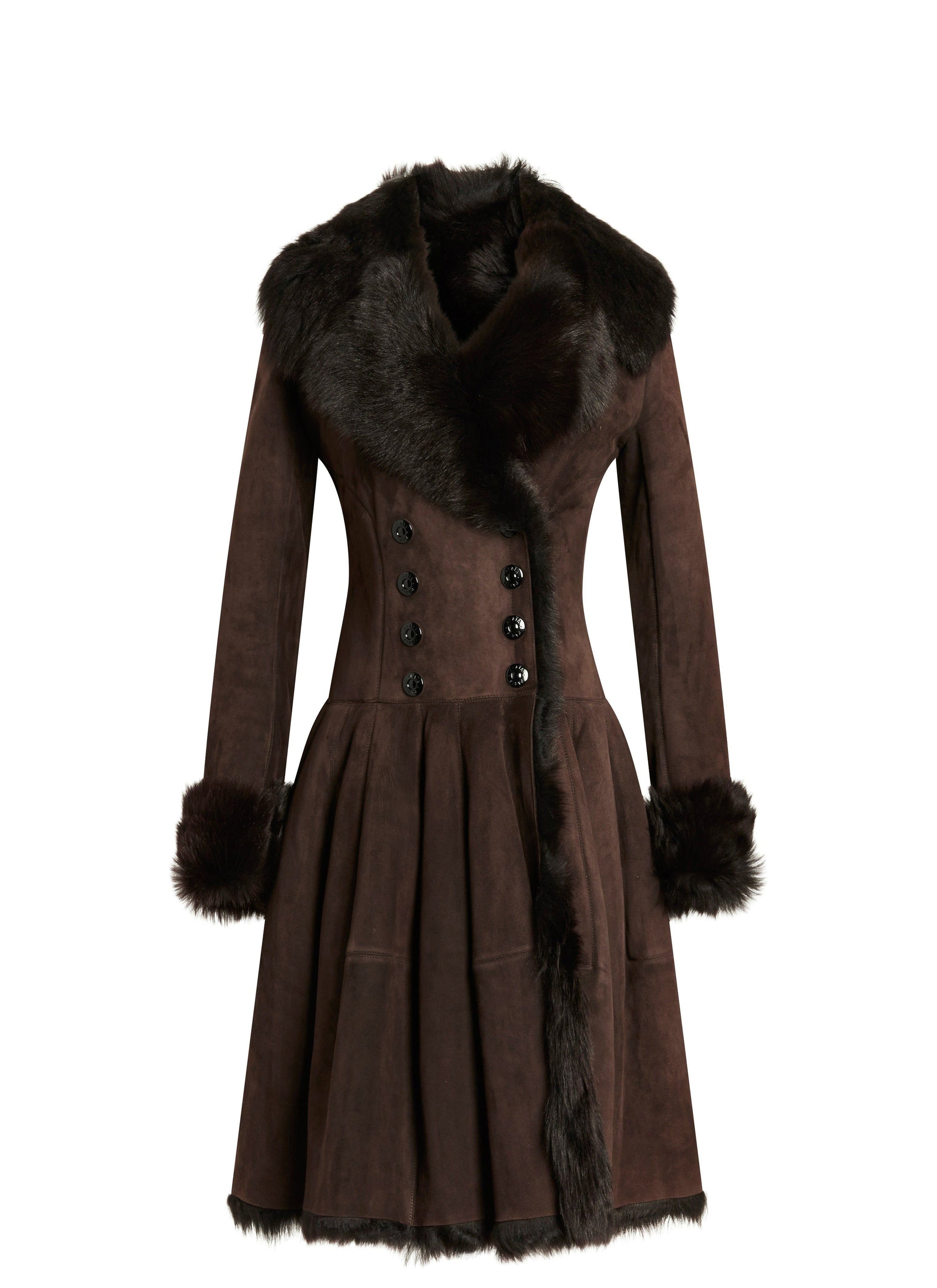 Classic fur coat - Medium brown