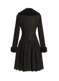 Manteau classique en cuir - Rouge & Blanc