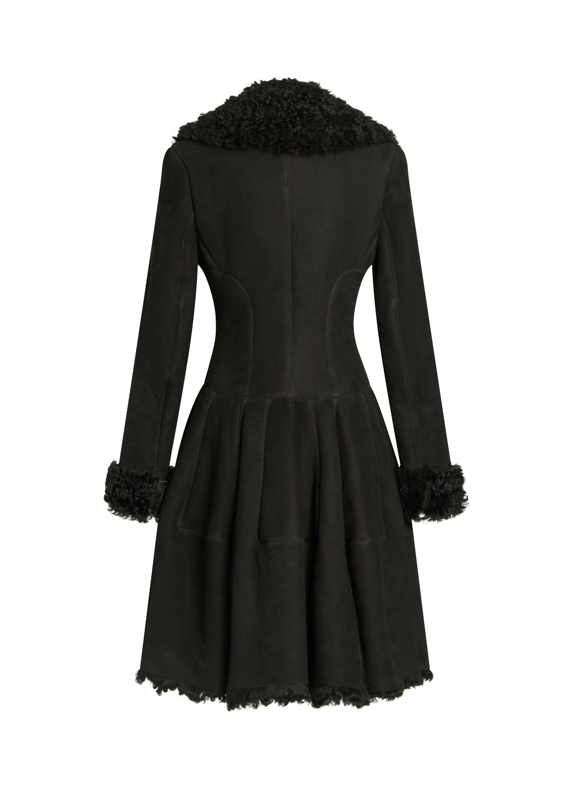 Manteau classique en cuir - Rouge & Blanc