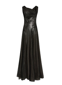 Robe sans manches en velours lys - Rouge & Blanc