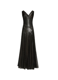Robe sans manches en velours lys - Rouge & Blanc