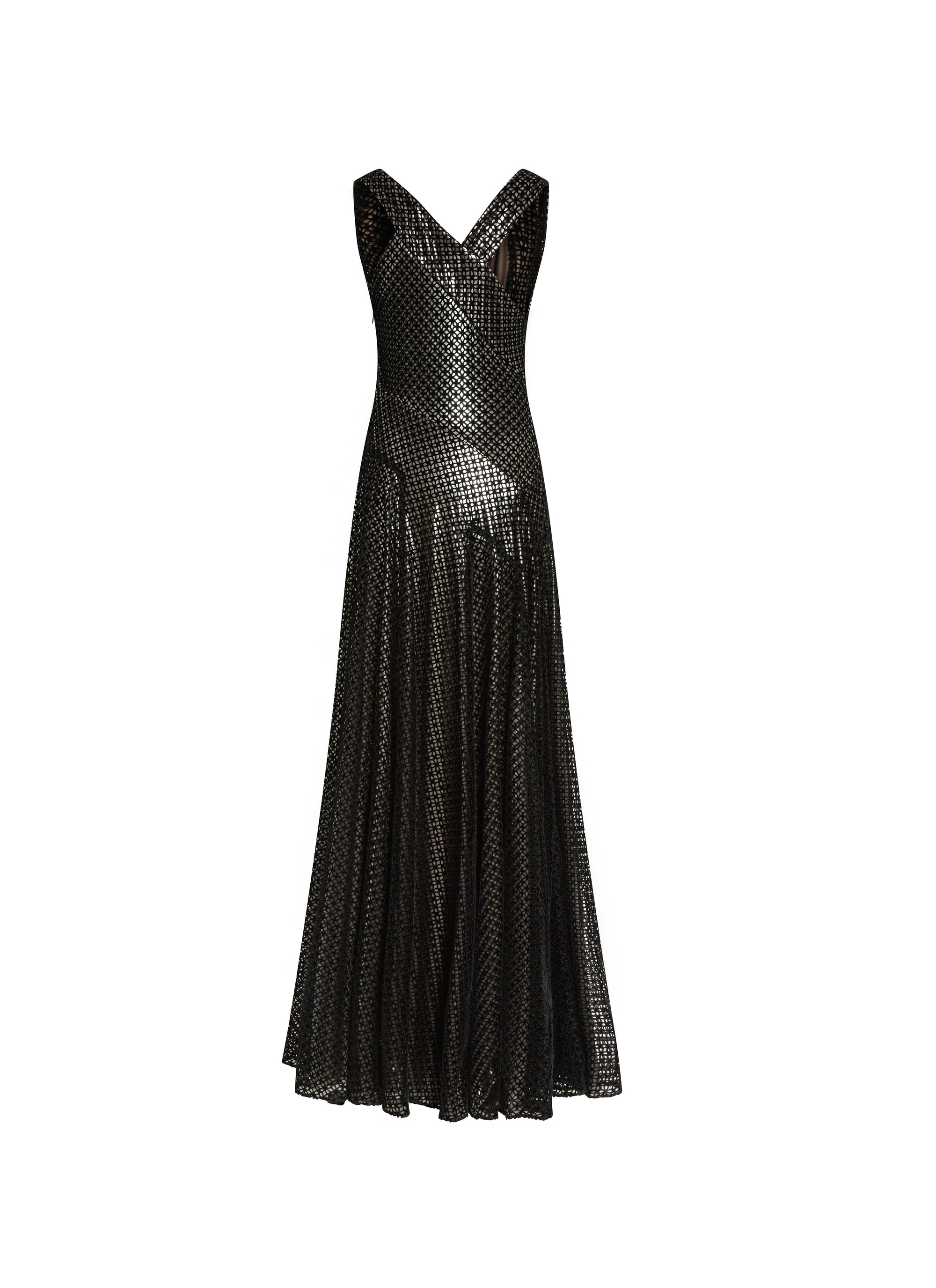 Robe sans manches en velours lys - Rouge & Blanc
