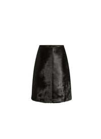 Classic leather skirt - Black