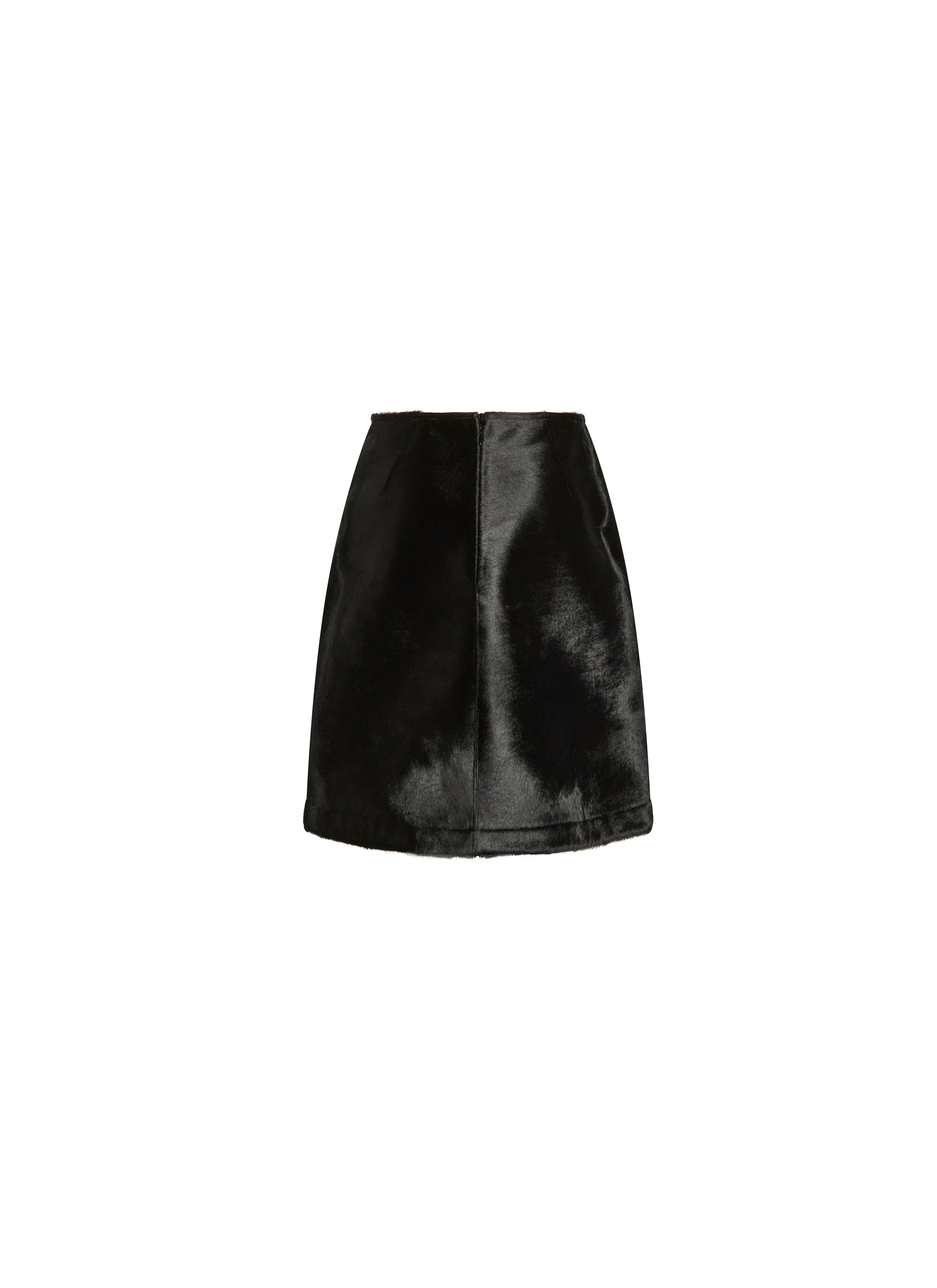 Classic leather skirt - Black