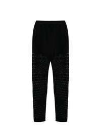 Legging long à jambes ajourées - Noir