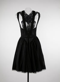 Robe croisé devant - Noir