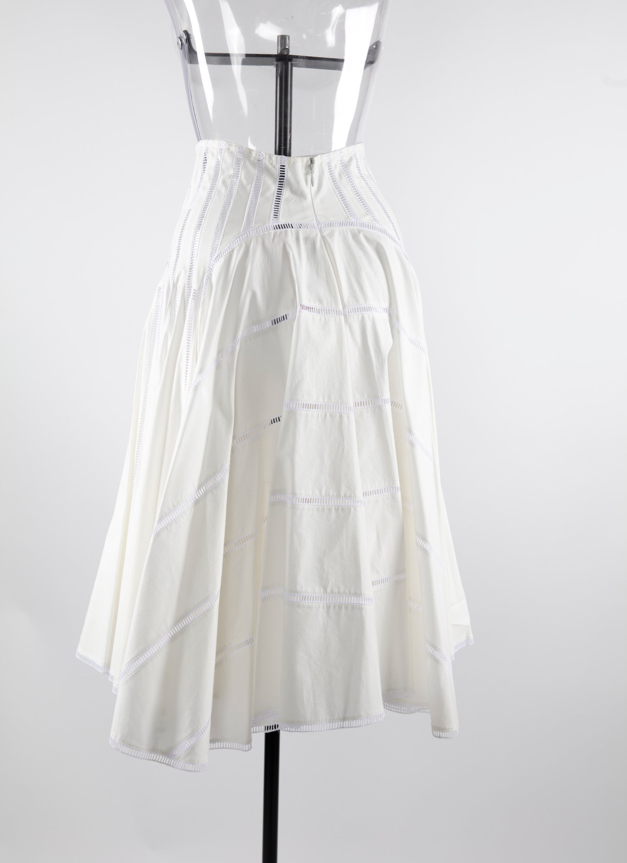 Herringbone skirt - Optic White