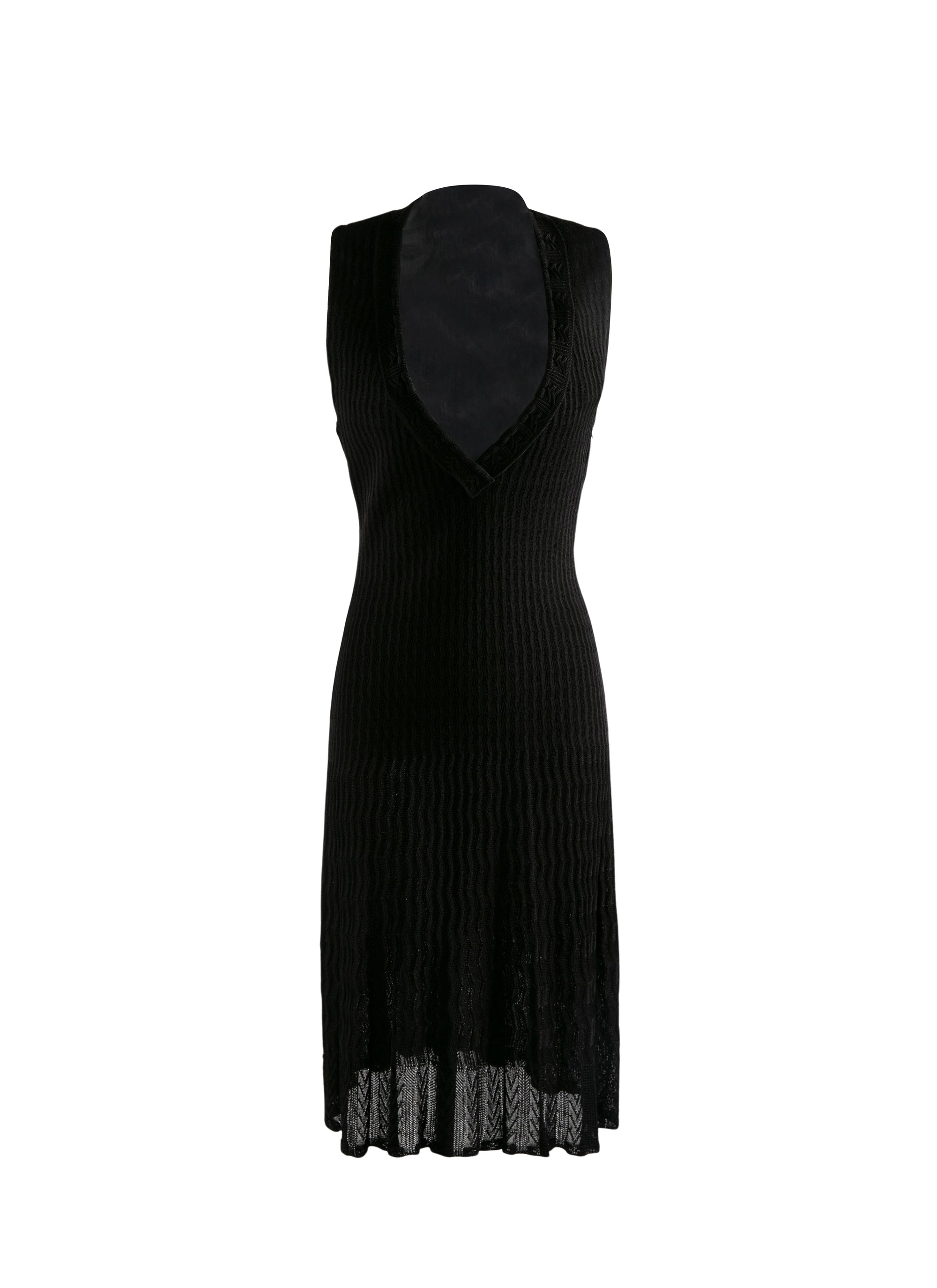 Short dress with double straps - Black intense