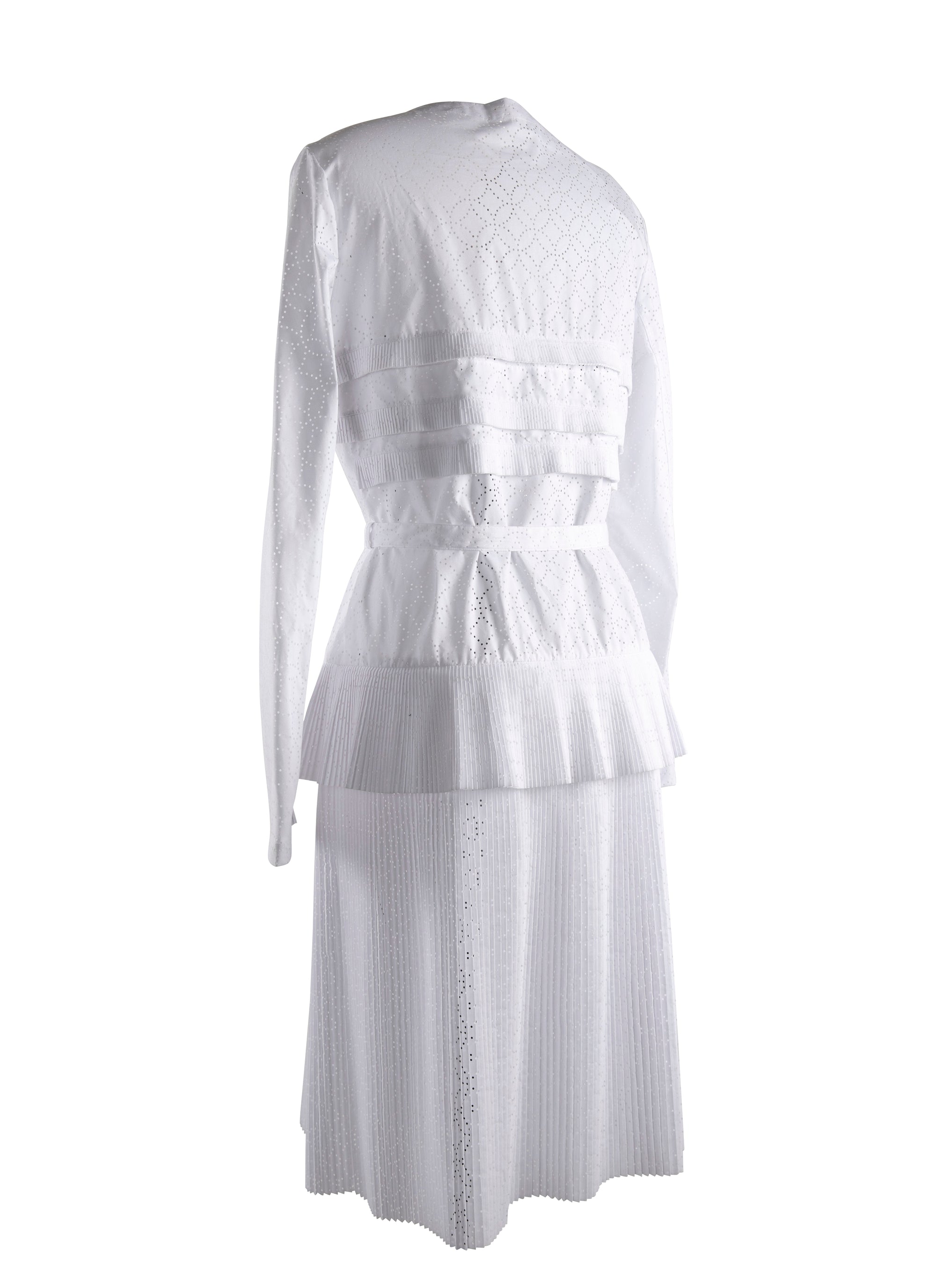 Long sleeve dress - Optic White