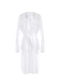 Long sleeve dress - Optic White