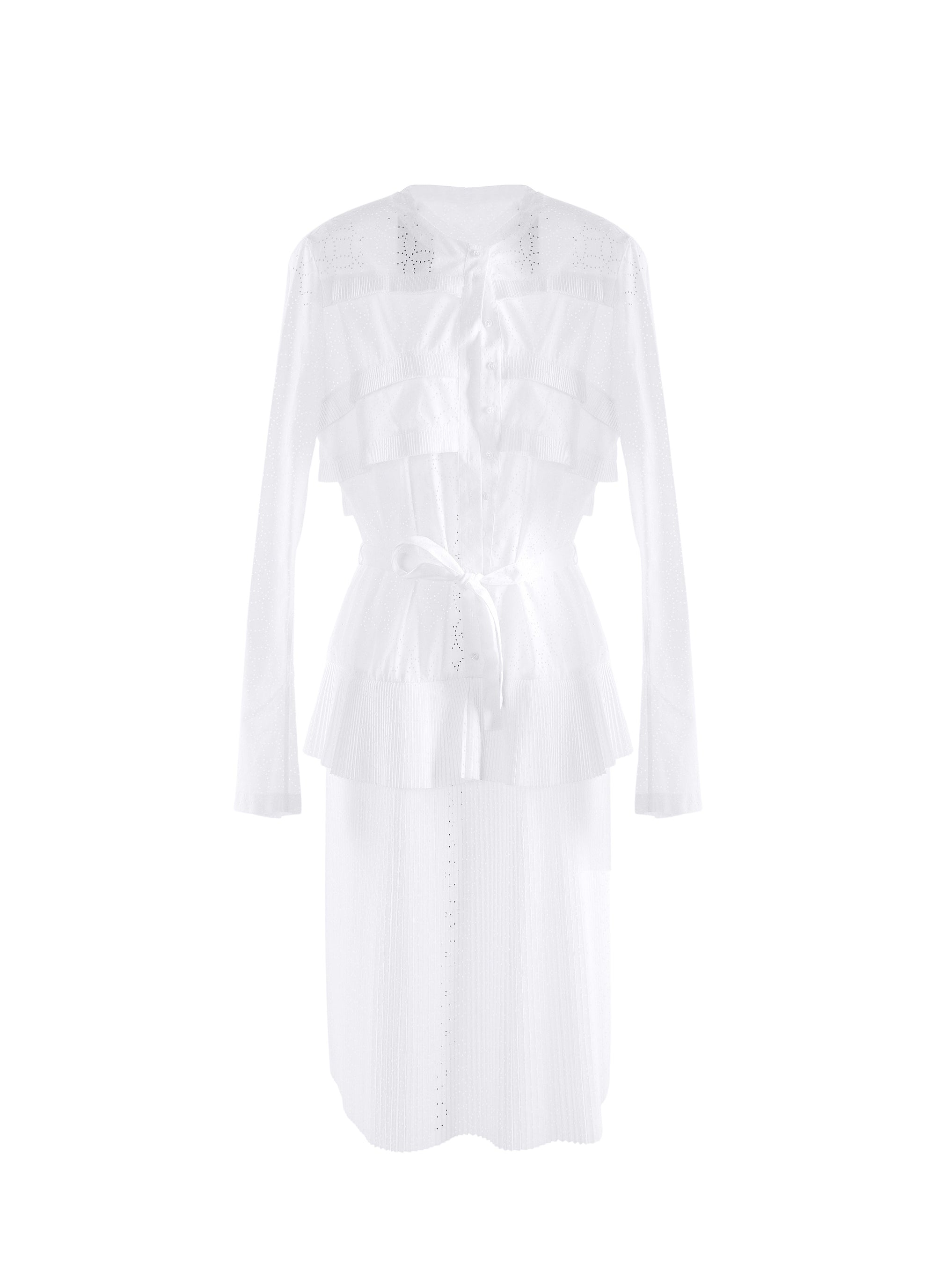 Long sleeve dress - Optic White