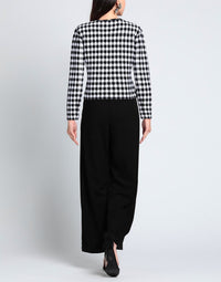 Cardigan à carreaux - Noir & Blanc