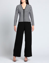 Cardigan à carreaux - Noir & Blanc