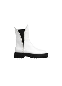 Studded leather ankle boots - Off White