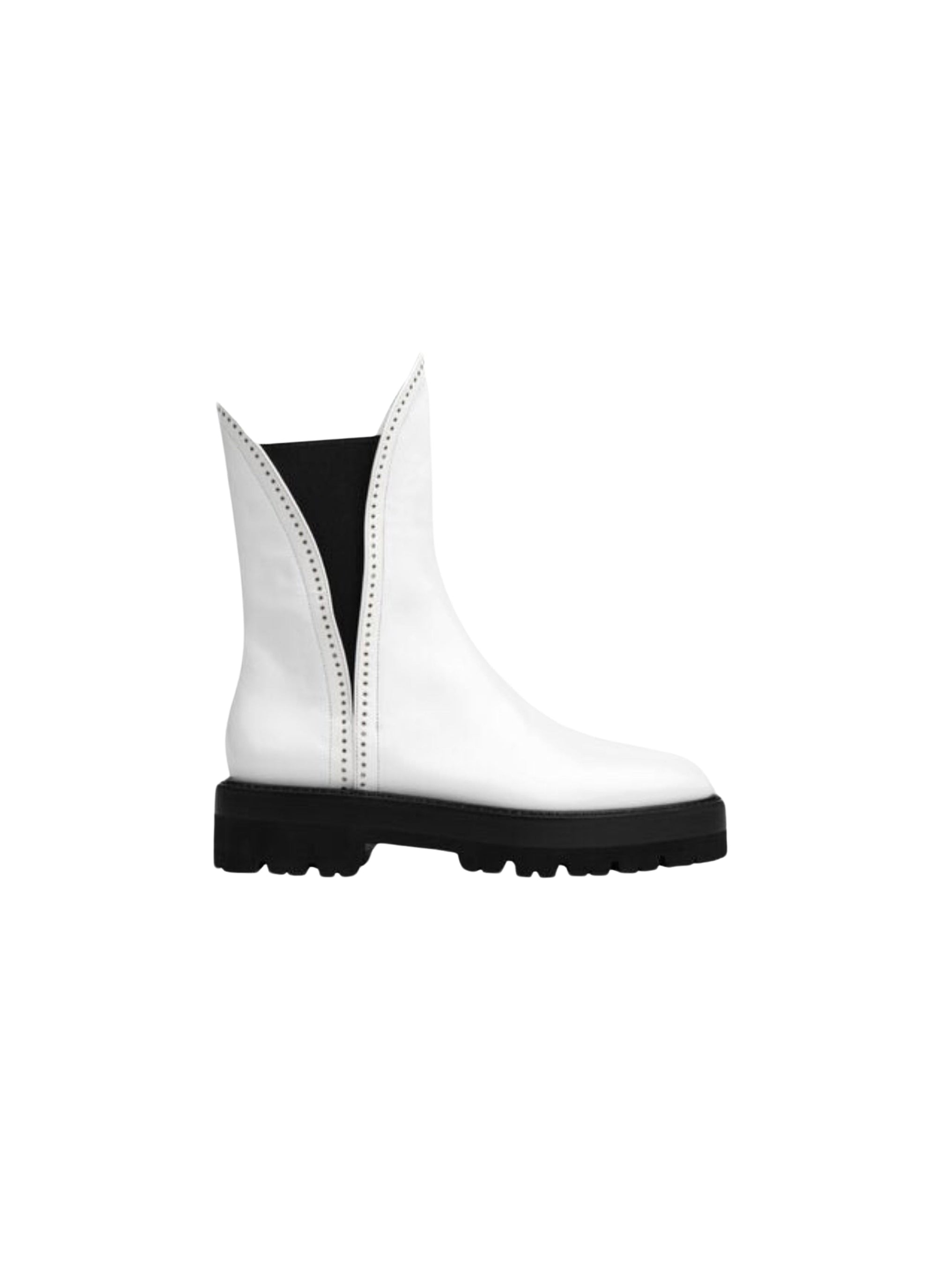 Studded leather ankle boots - Off White
