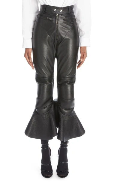 Matte leather trousers - Black Alaïa
