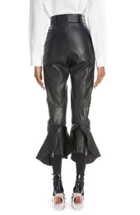 Matte leather trousers - Black Alaïa