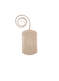 Strap phone ajouré en cuir - Perle & Sable