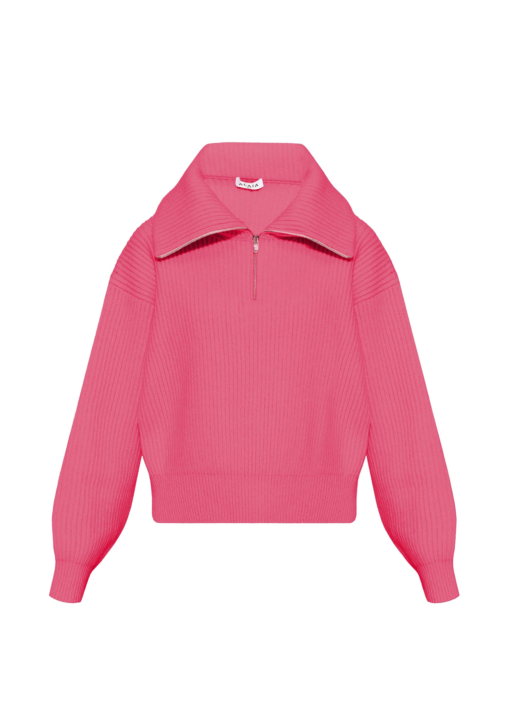 Pull à col zippé en laine et cachemire - Candy