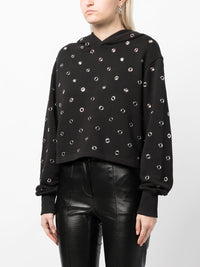 Eyelet Sweat Fleece - Heather Grey