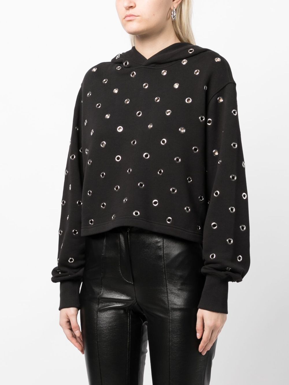 Eyelet Sweat Fleece - Heather Grey