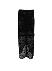 CUT-OUT MESH SKIRT