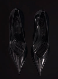 BLACK LEATHER CLASSIC FANG 95 PUMP
