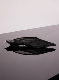 BLACK MESH FANG FANG MULES