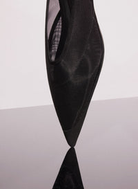 BLACK MESH FANG FANG MULES