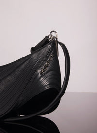 BLACK SMALL EMBOSSED SPIRAL CURVE 01