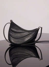 BLACK SMALL EMBOSSED SPIRAL CURVE 01