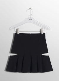 BLACK M CUT-OUT SKIRT