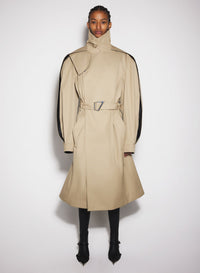 BEIGE BELTED TRENCHCOAT
